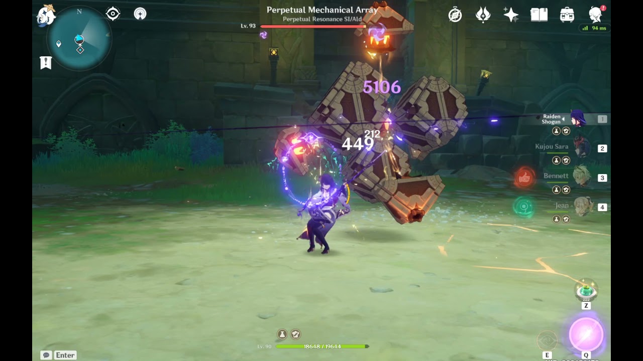 Raiden Shogun sunfire team