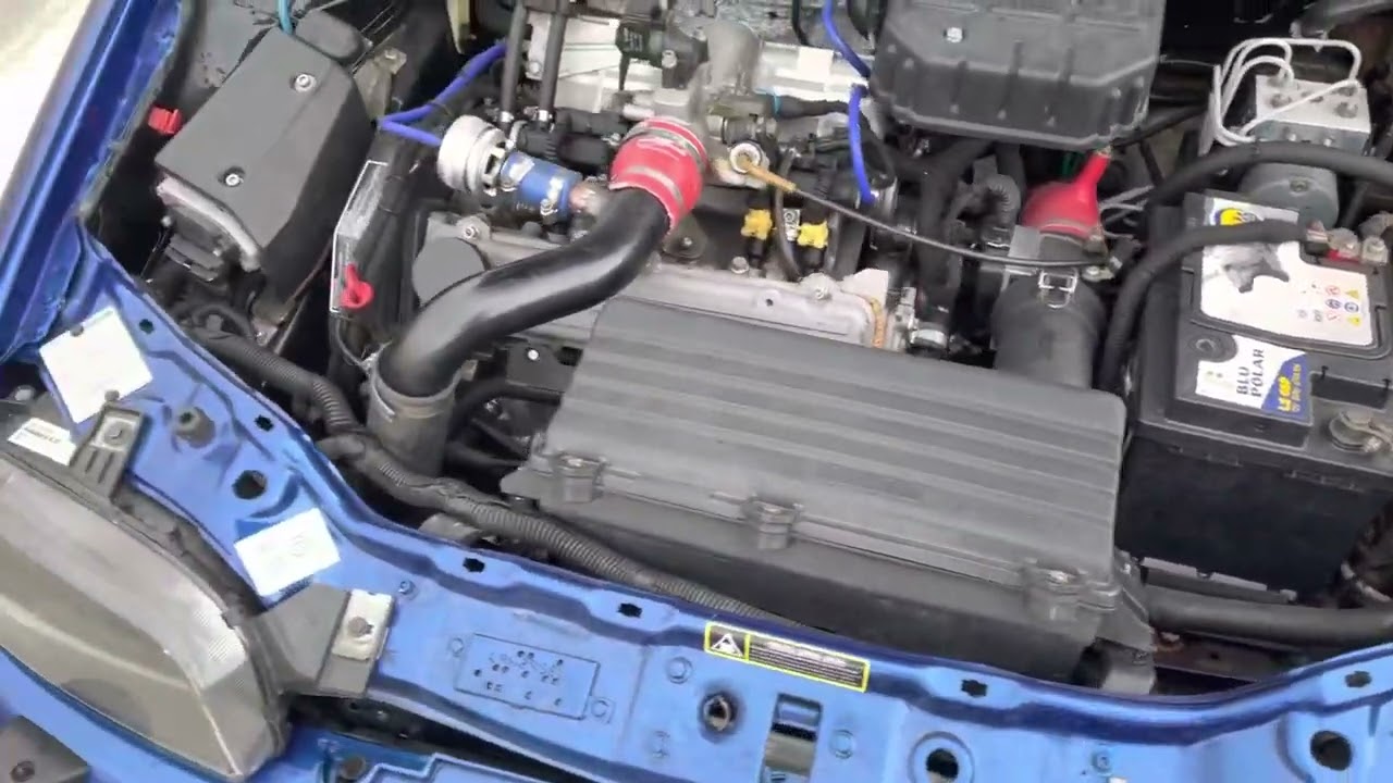My 1998 Punto Gt + engine and homemade inox exhaust sound