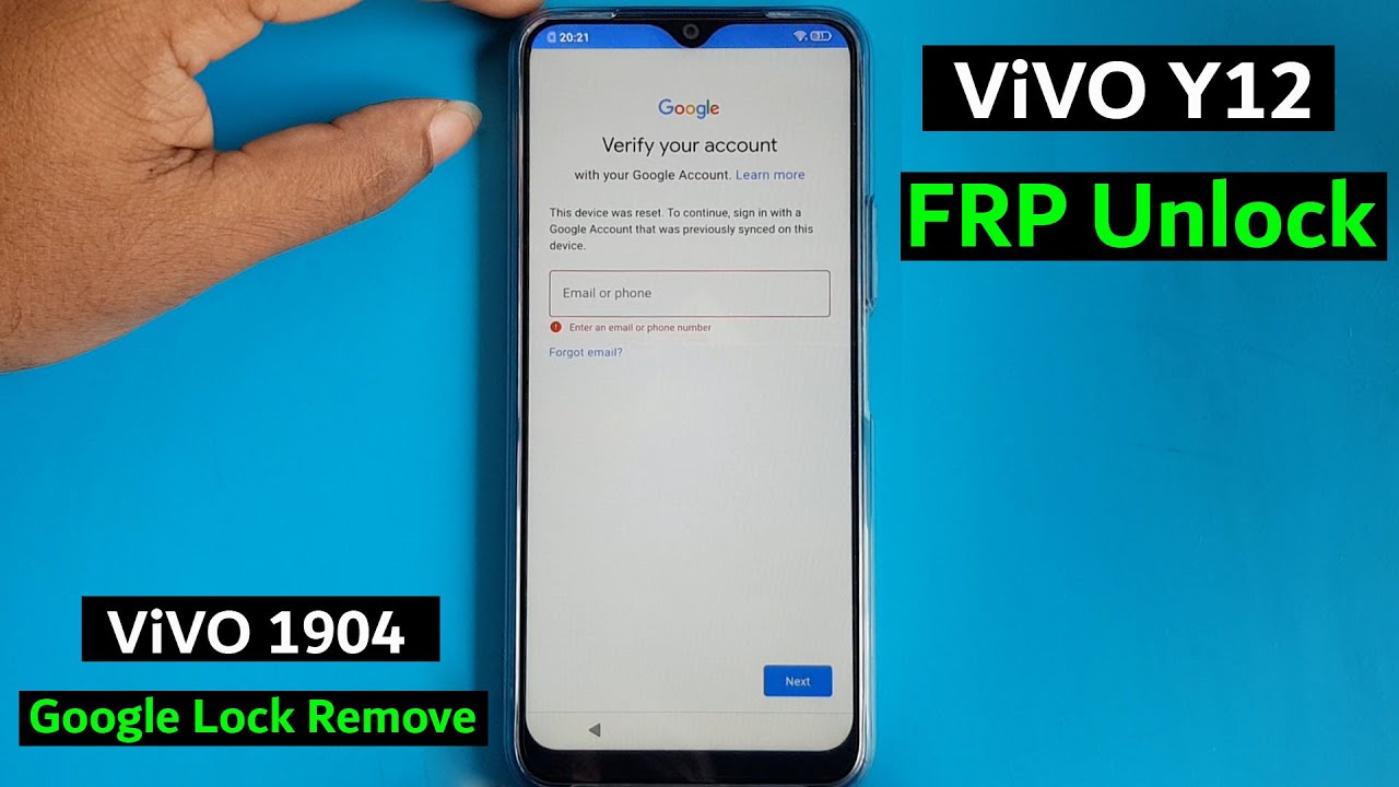 ViVO Y12 (1904) FRP Bypass & Google Lock Bypass | ViVO Y12  Google Lock Remove | Y12 FRP 2021 |