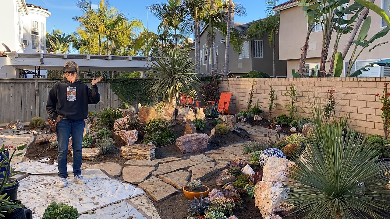 GORGEOUS SAN DIEGO SUCCULENT GARDEN TAKING SHAPE ON DAY 4🌵