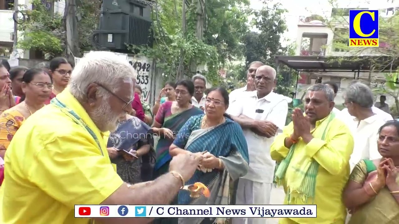 |Ramachandra Rao and Jyothi, a couple from Tadigadapa, sent ten tonnes of vegetables to Tirumala|