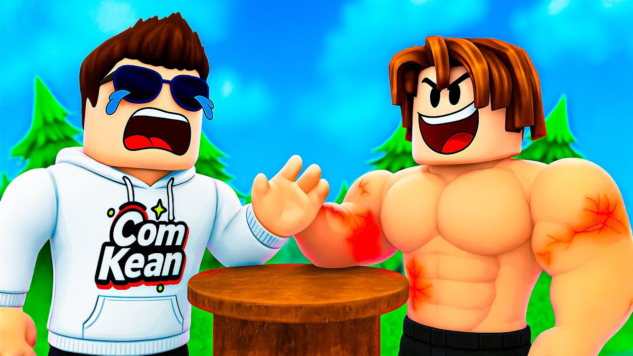 Jeg blev den 💪STÆRKESTE💪 i Roblox Arm Wrestle Simulator!
