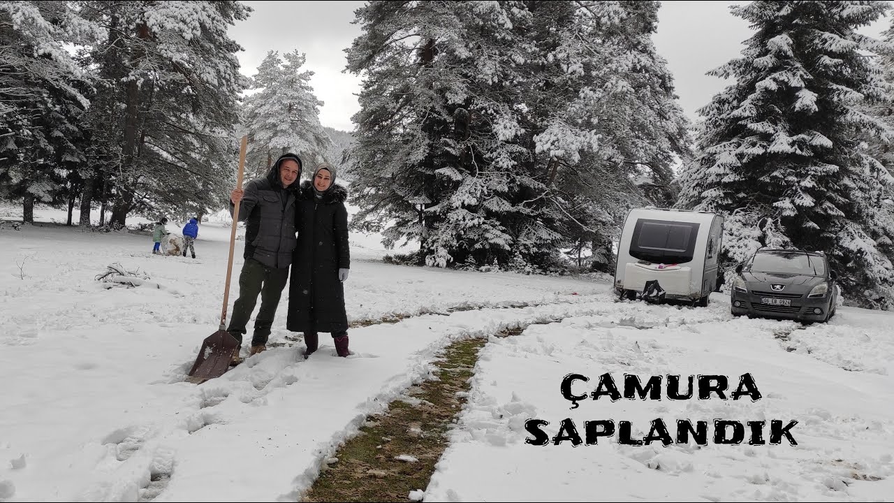 ÇAMURA SAPLANIP KARAVANI ÇEKTİRDİK |BOLU|