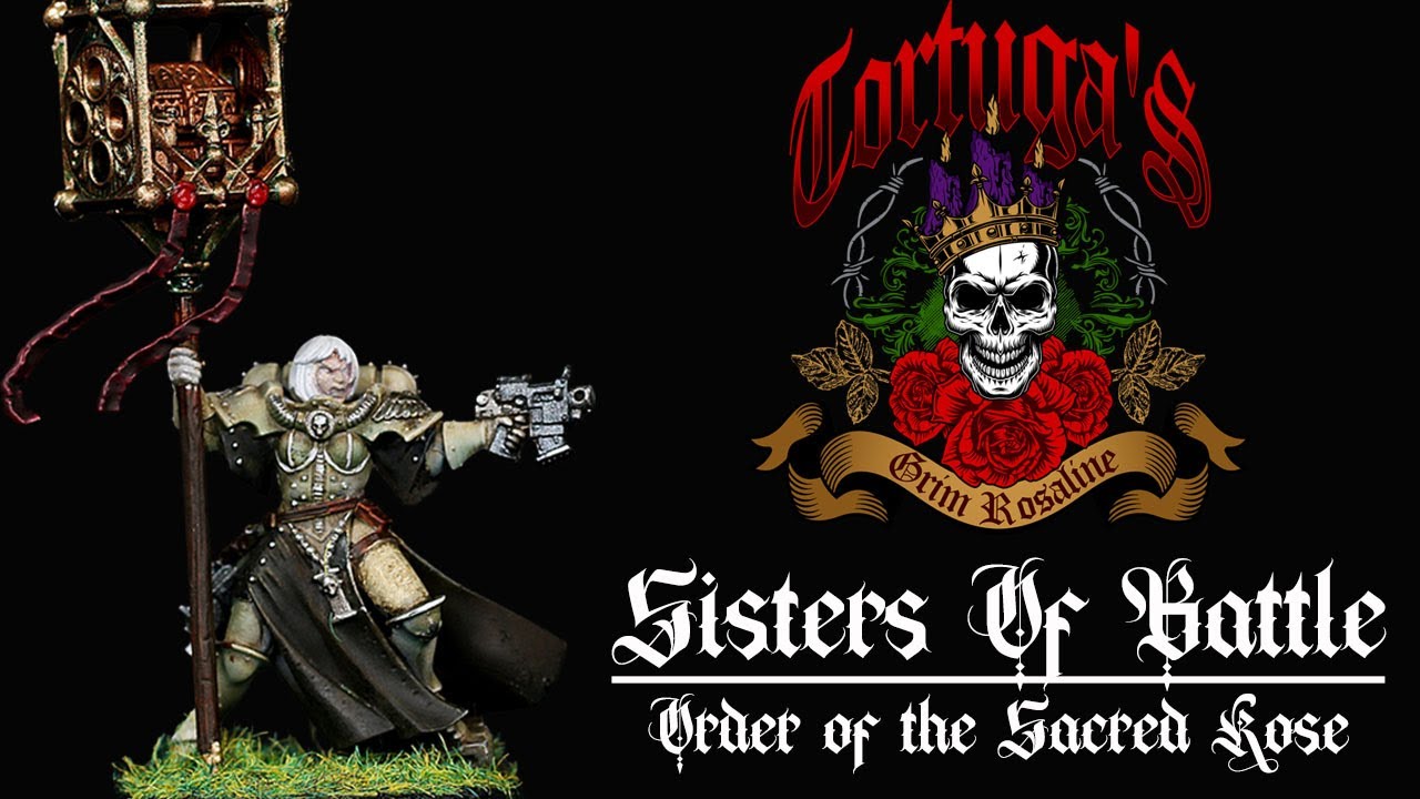 How to paint weathered armor: Sister's of Battle Order of the Sacred Rose