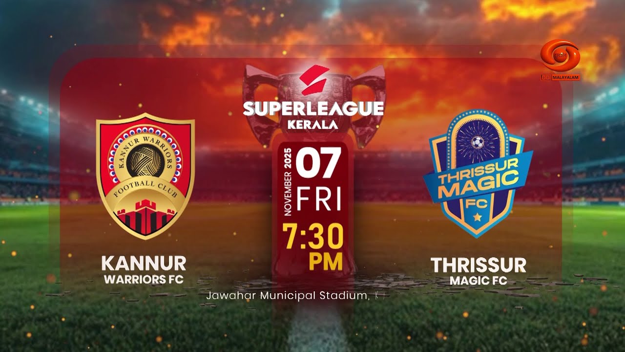 Watch Super League Kerala - Season 2 LIVE only on DD Malayalam || PROMO || 07-11-25 || #football