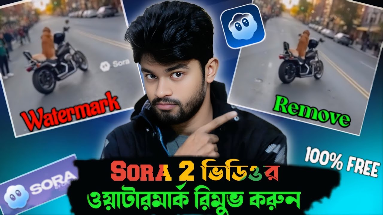 Sora 2 ভিডিও ওয়াটারমার্ক রিমুভ করুন | How to Remove the Sora 2 Watermark for free