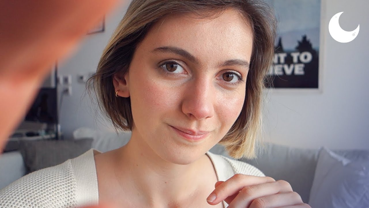 ASMR - Hand movements, face touching and personal attention ☁️