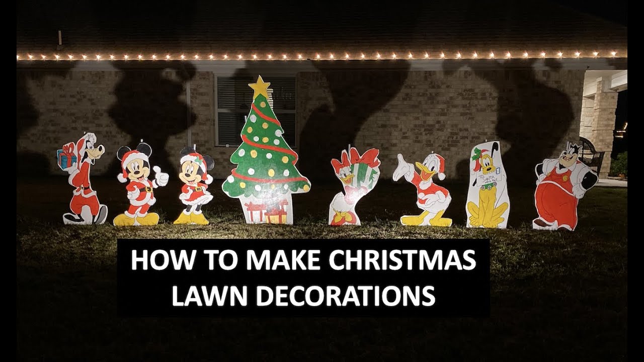 How to Make Christmas Yard Decorations