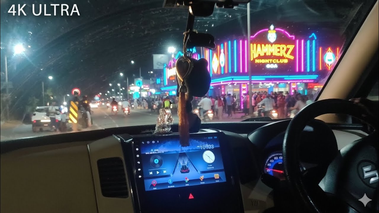 Goa Night Life 2026 | Road Trip & Night Drive After New Year.  #goa2026