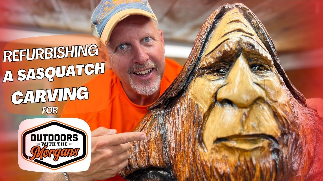 Refurbishing a Sasquatch Chainsaw Carving for Outdoors with the Morgans