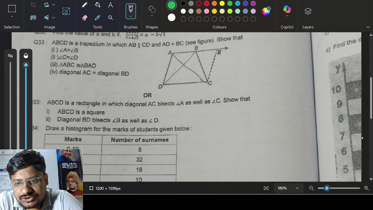 gwalior glory high school class 9th maths paper solution previous year question paper