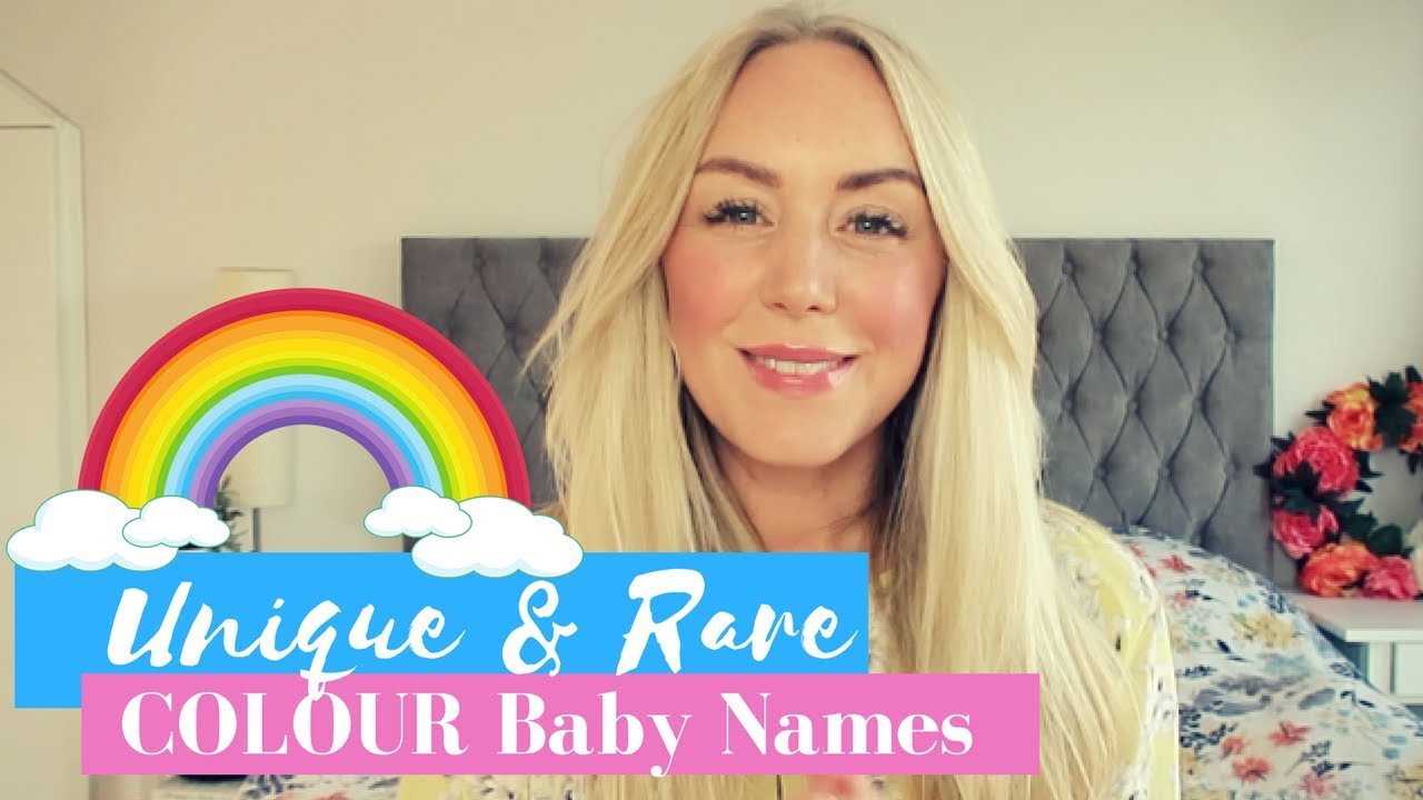 Unusual and Rare Colour Baby Names for boys and girls | SJ STRUM Color Name List
