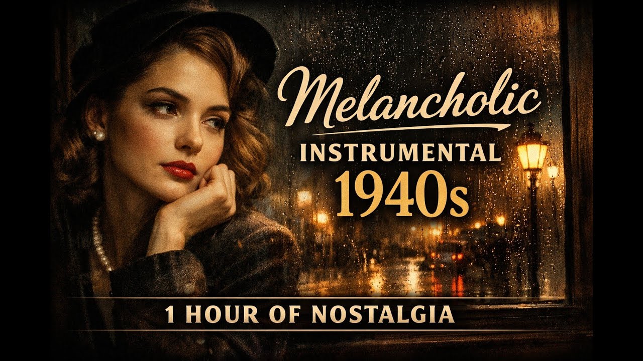 🎶 Melancholic Instrumental Music of the 1940s | 1 Hour Vintage Oldies for Relaxation & Reflection 🕰️