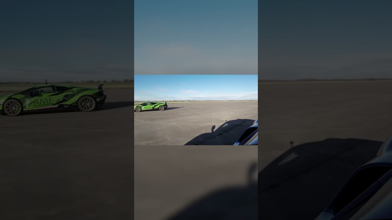 Ferrari 296 vs McLaren 750S vs Huracan Perf vs 911 Turbo #dragrace #racing