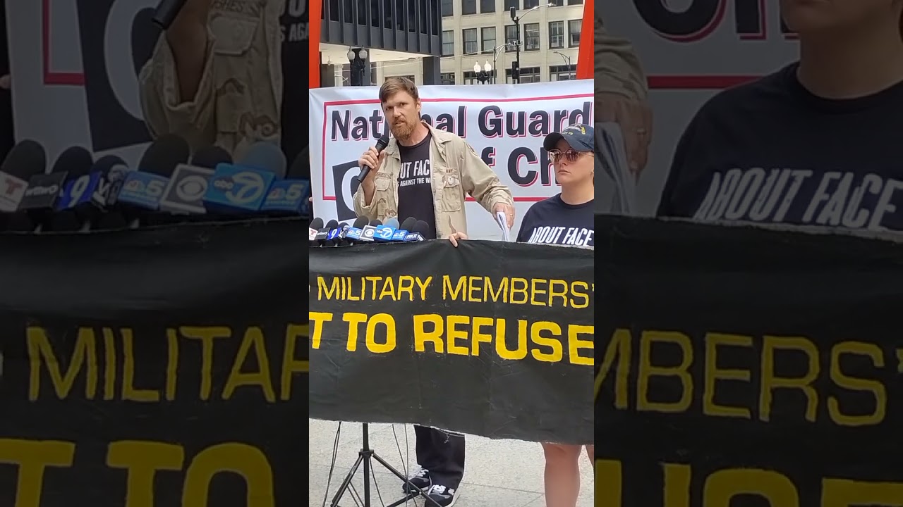 Chicago Right to Refuse Press Conference -Aaron Hughes - About Face  member  9/2/23