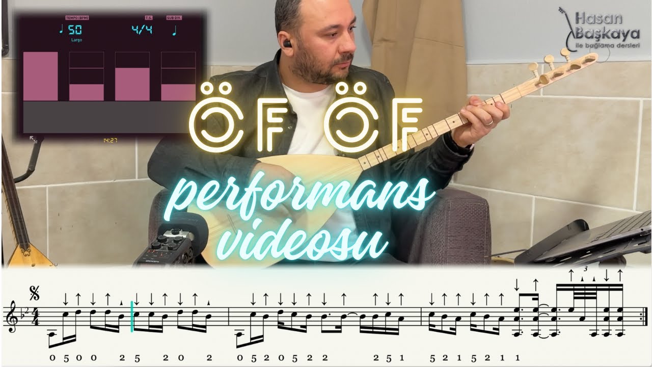 Öf Öf (Aramızda Girmiş Dağlar Denizler) Kısa Sap Bağlama Dersi Performans