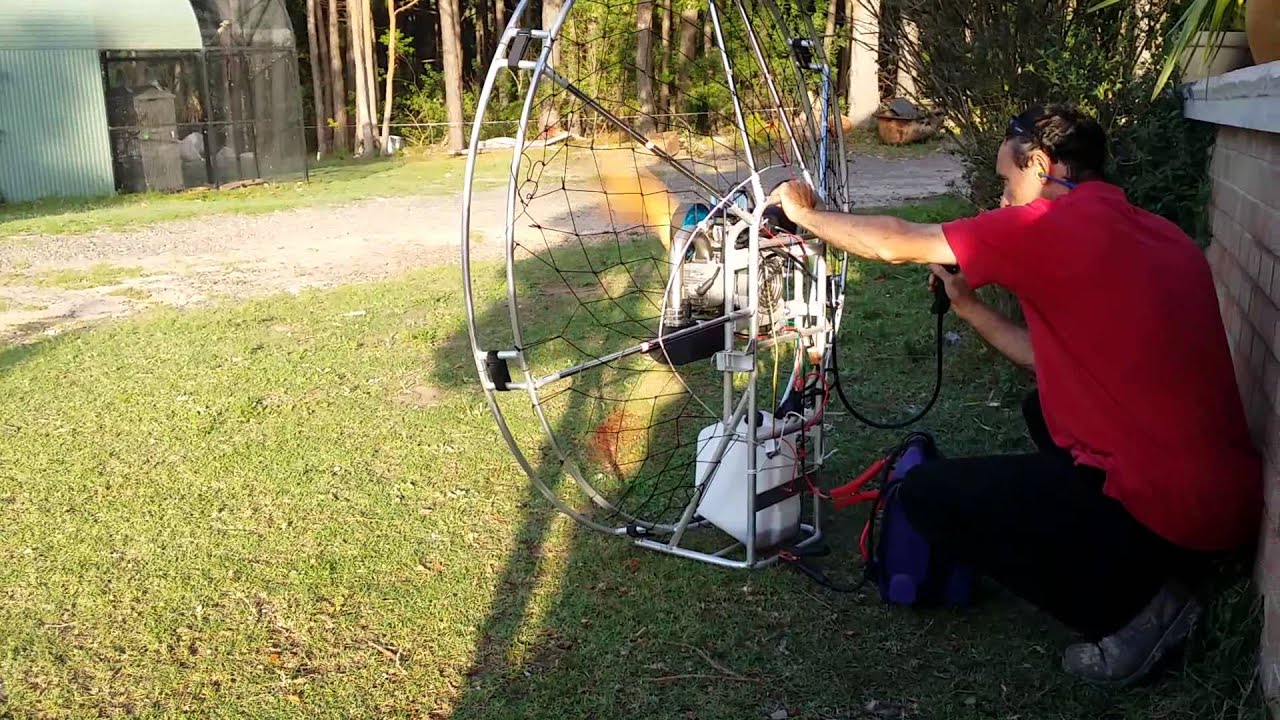 200cc DLE Paramotor Engine First Run