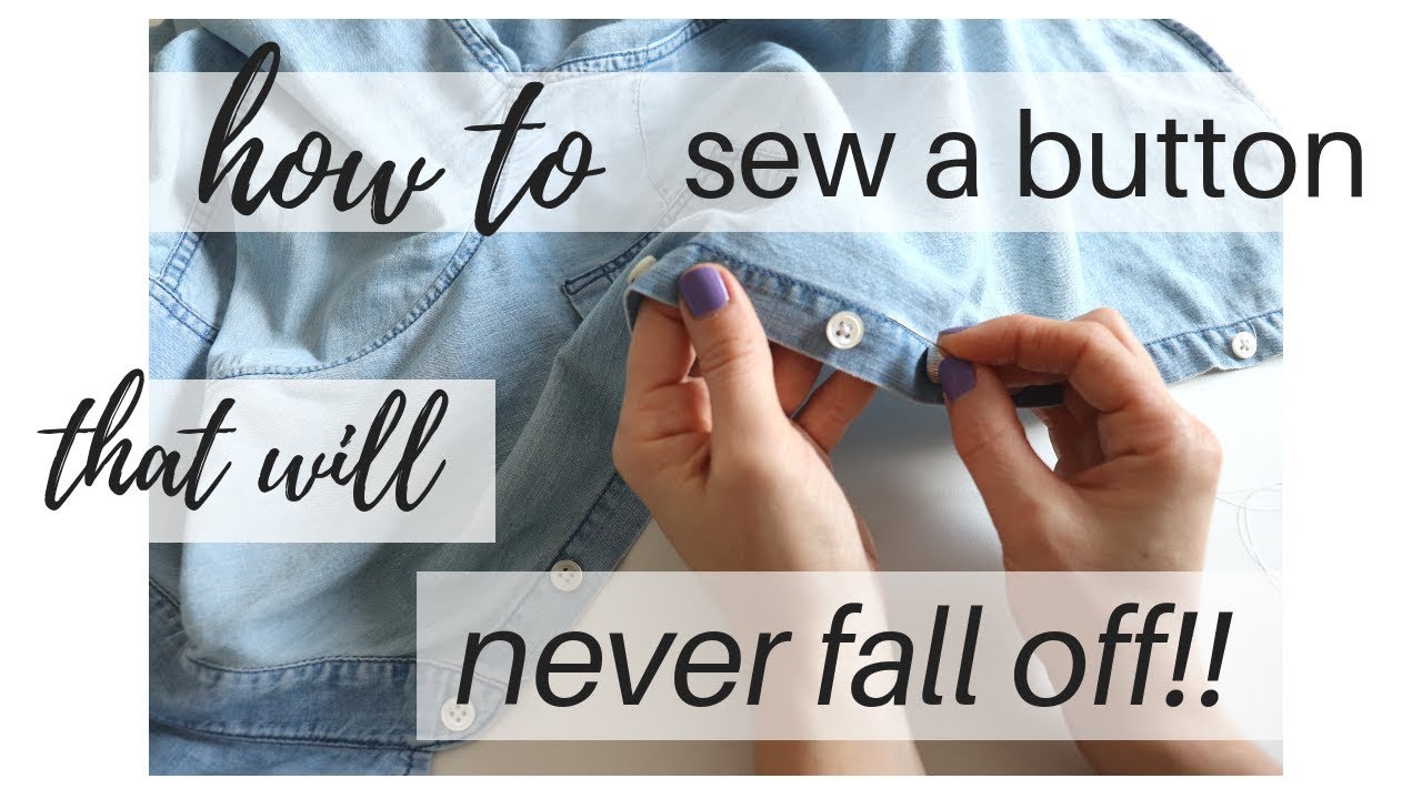 How to Sew a Button That Will Never Fall Off! | Mending | Mend Your Own Clothes