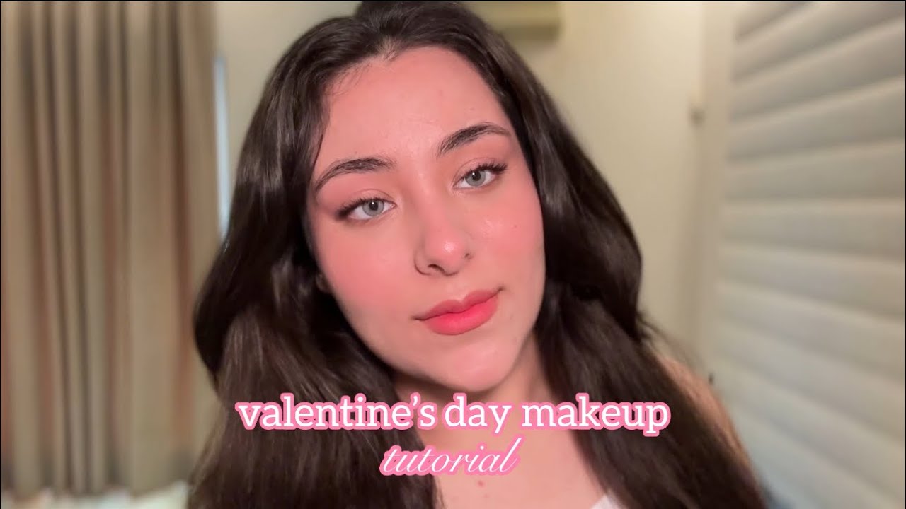 Valentine’s day makeup tutorial 💌💌 (super easy and beginner friendly)