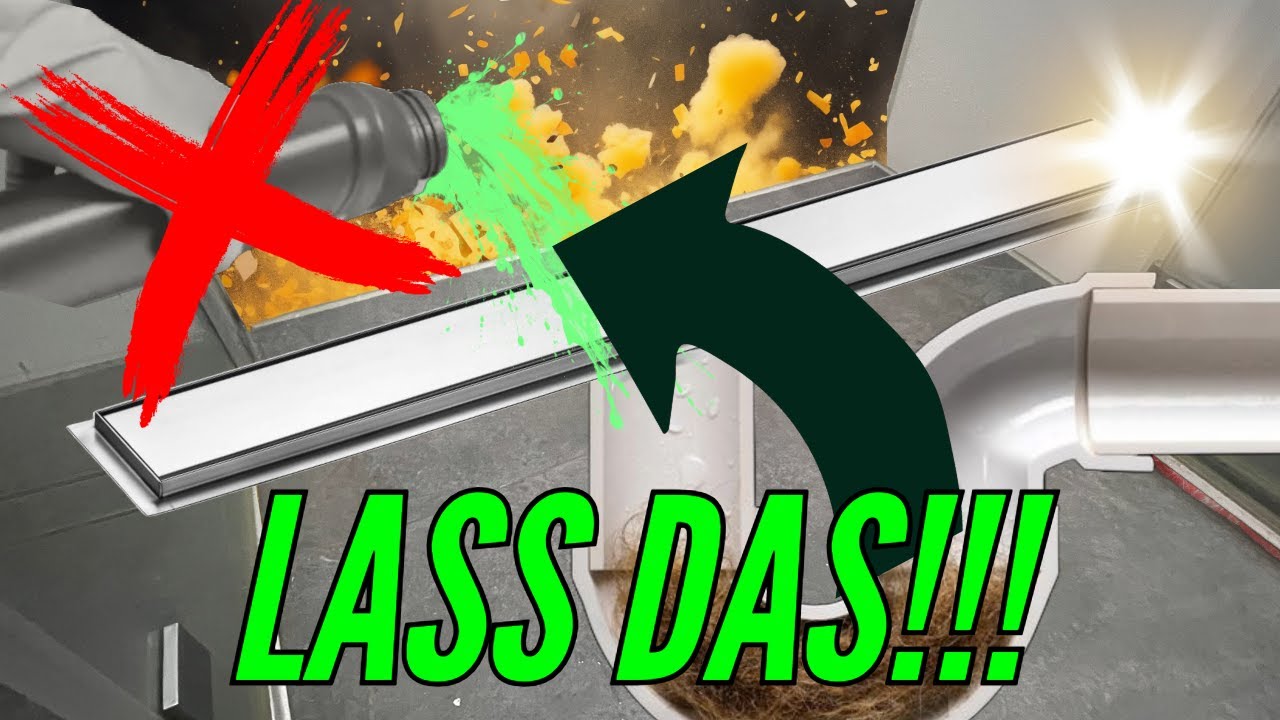 ROHRREINIGUNG | Geht es ohne CHEMIE ?!🤔 | Duschrinne und Abfluss Reinigen | ANLEITUNG