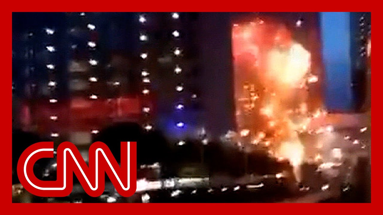 Shocking video captures drone explosion in Russia