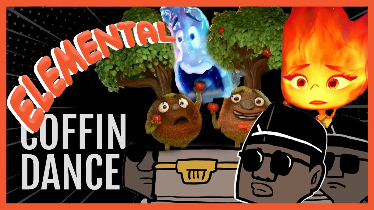 Elemental Pixar Disney trailer - Meme Shorts Coffin Dance Song Astronomia #Elemental #CoffinDance