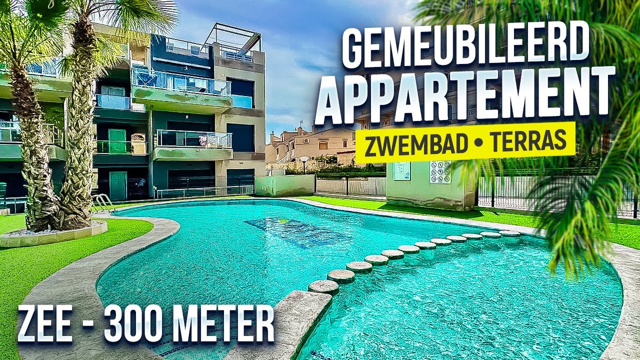 Uitstekend gemeubileerd appartement 96 m2 nabij de zee + zwembad | appartement tour 2023