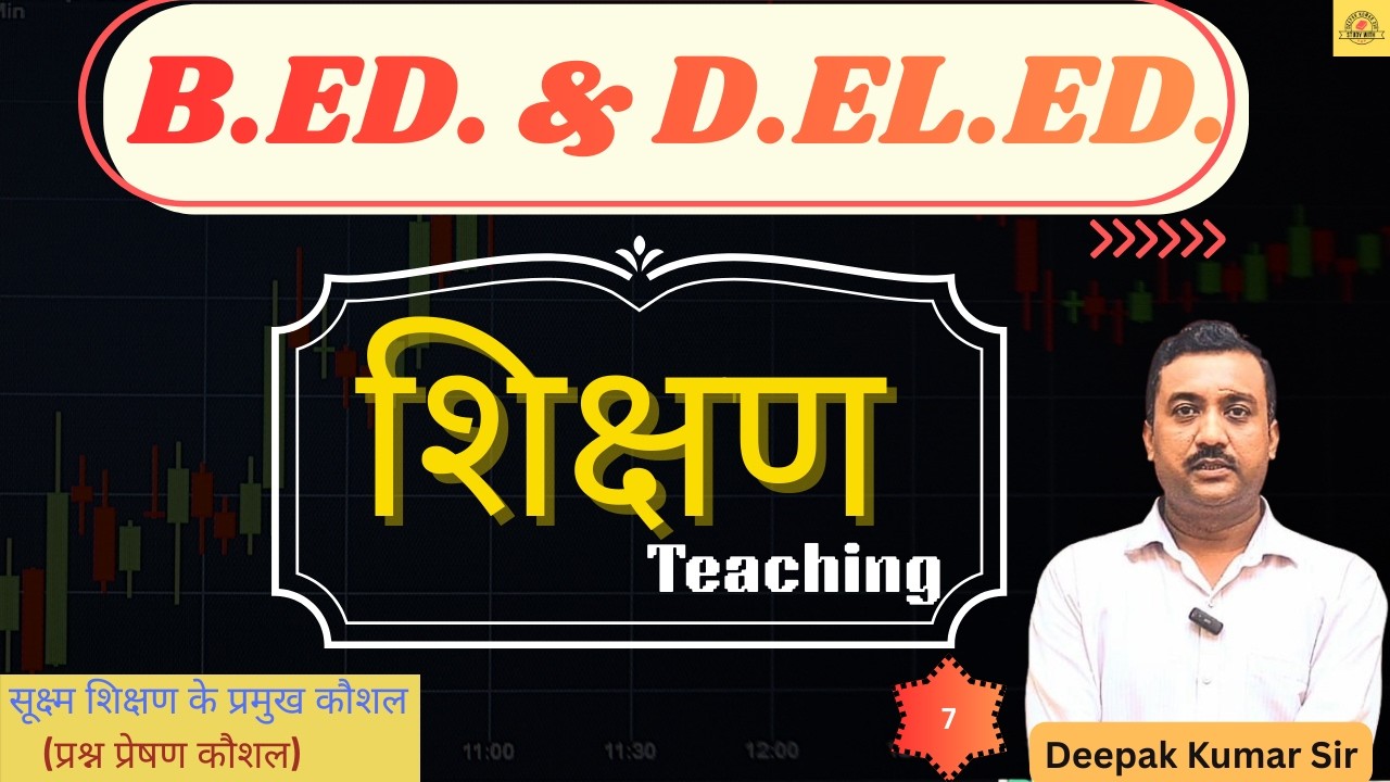 B. Ed. & D. El.Ed. Classes | Teaching  (Shikshan) #7 | सूक्ष्म शिक्षण (Micro Teaching) | lesson plan