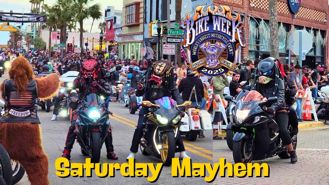 Saturday MAYHEM Daytona Beach BIKE WEEK 2025!