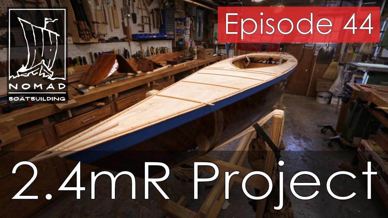International 2.4mR Sailboat Project - Episode 44 - Installing the deck, part 2