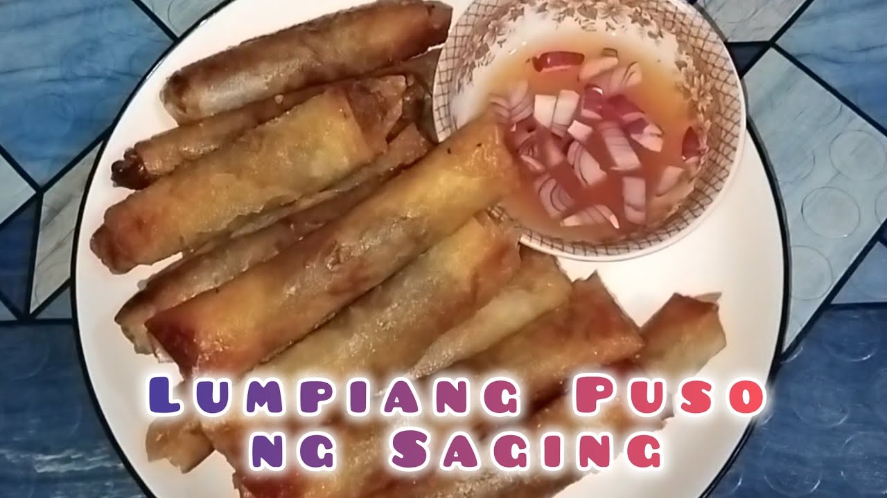 Lumpiang Puso ng Saging recipe | Dfhudge TV 