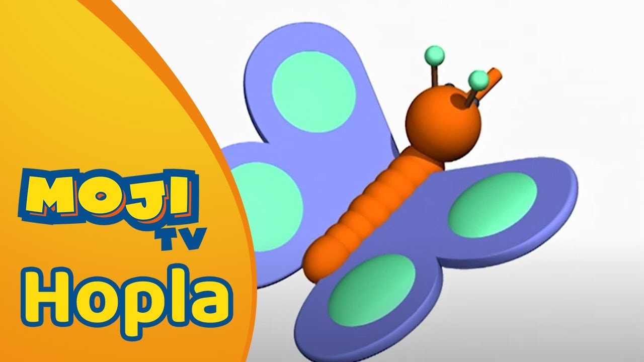 WAT EEN MOOIE VLINDER! 🦋 | HOPLA 🐇 | Nederlandse Kinderseries | MojiTV