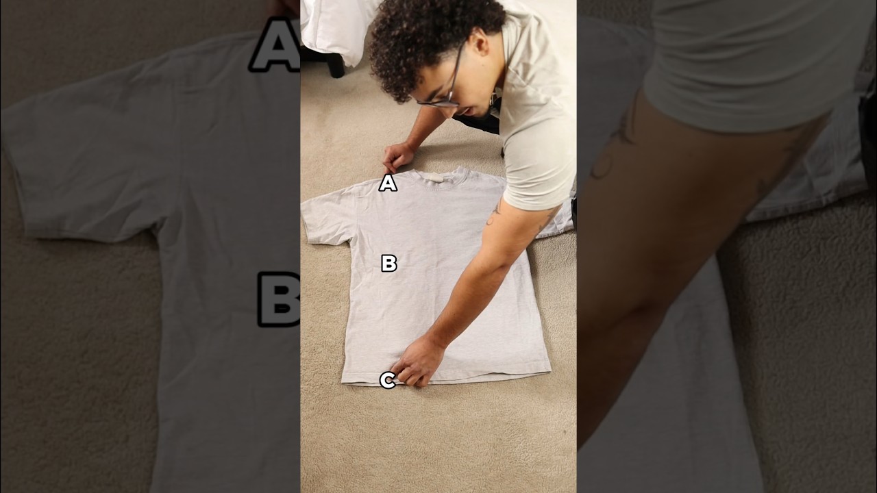 How to fold a T-Shirt in UNDER 2 seconds!