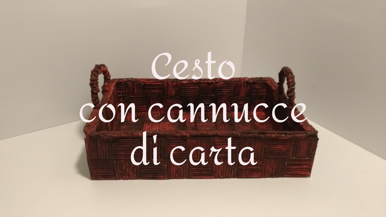 Cesto con cannucce di carta - Stefi64