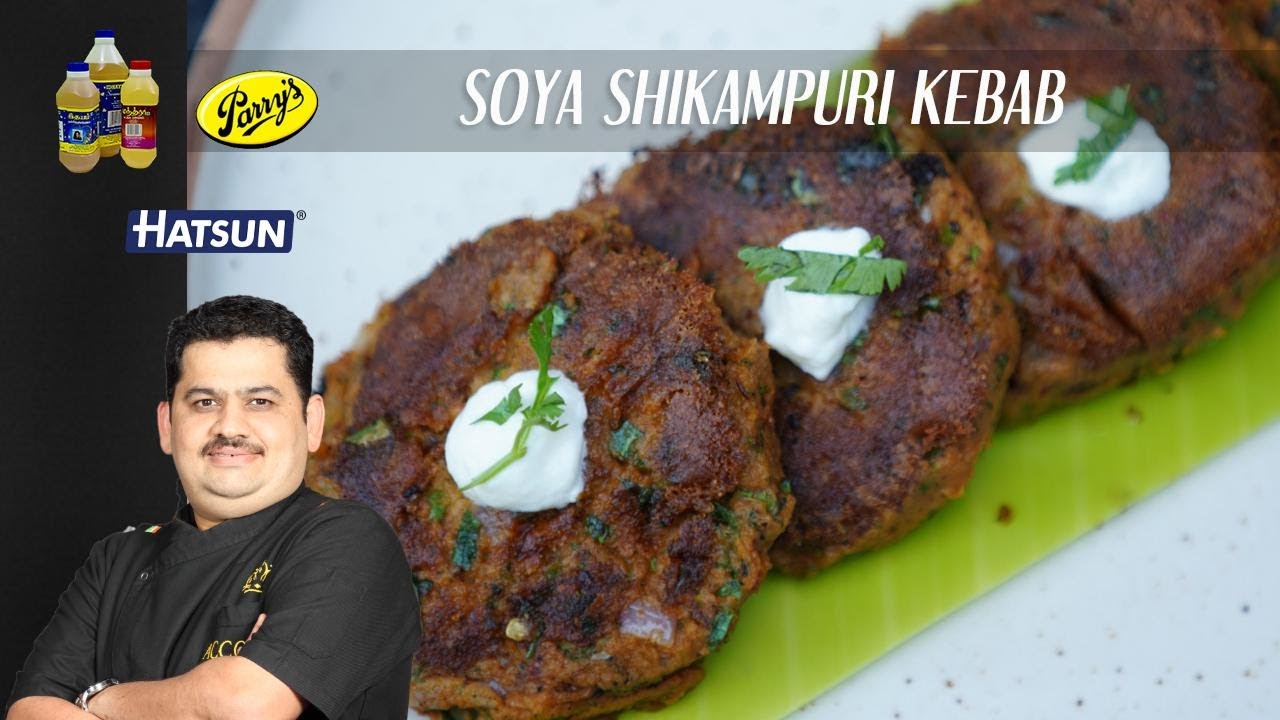 Soya Shikampuri Kebab | Soft & delicious Protien rich Veg kebab | Chef Venkatesh Bhat