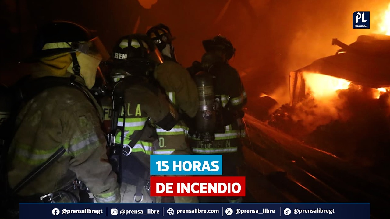 Fuego arrasa bodega en kilómetro 30 de ruta al Pacífico y deja pérdidas millonarias
