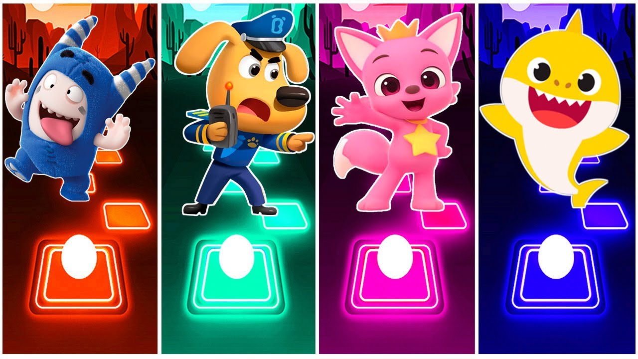 Oddbods 🆚 Sheriff Labrador 🆚 Pinkfong 🆚 Baby Shark.🎶 Who Is Best?