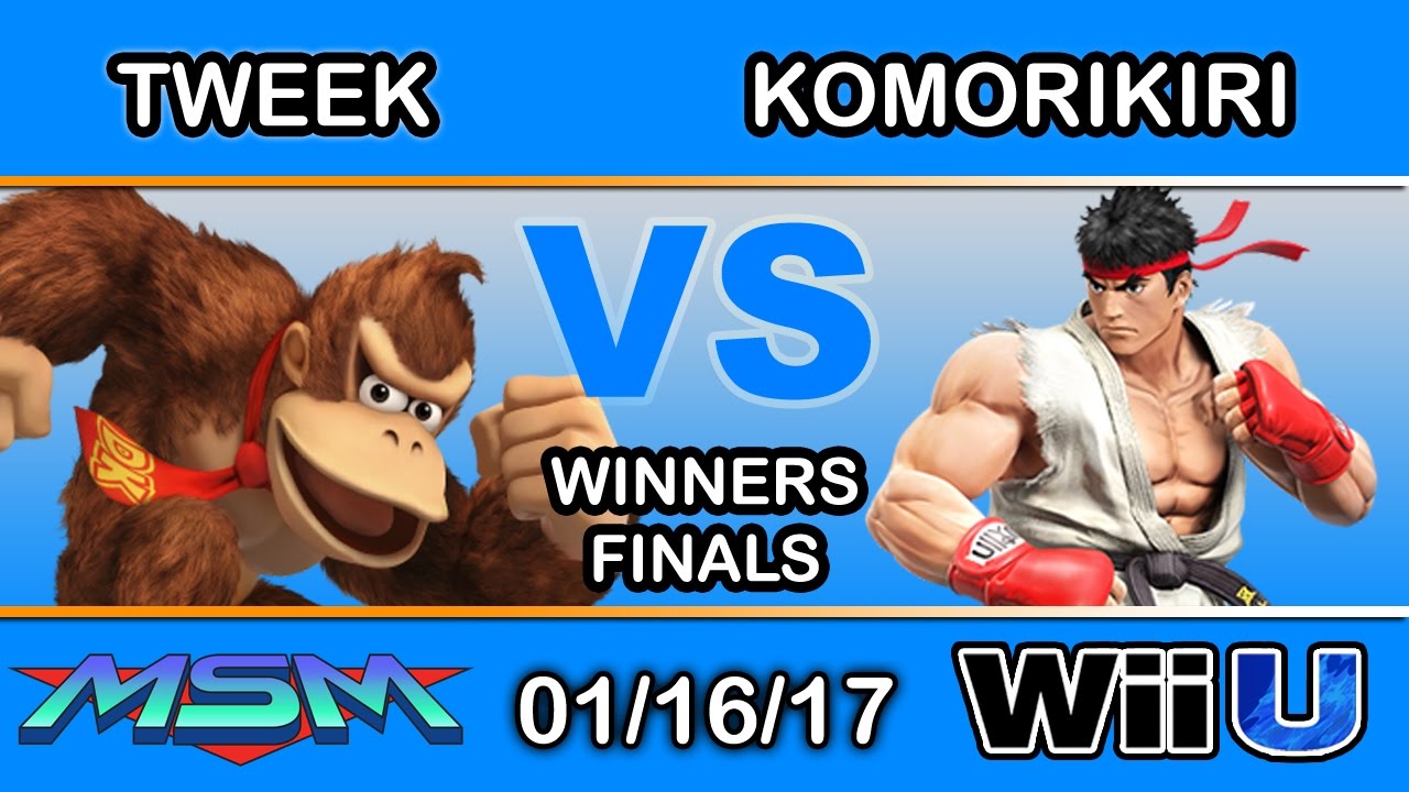 MSM 81 - Tweek (Donkey Kong) Vs. 2GG | komorikiri (Ryu) Winners Finals - Smash Wii U