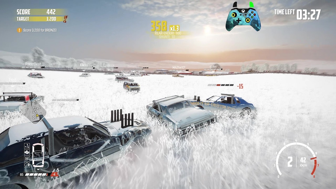 Wreckfest 26.02.19 Roadcutter Score Streak - Glendale Countryside Field Arena