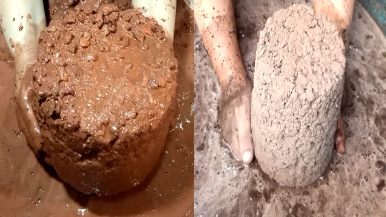 Extremely Satisfying Dusty Crunchy Gritty Charcoal+Brown Dirt Asmr Crumbling Compilation Asmr 😋.