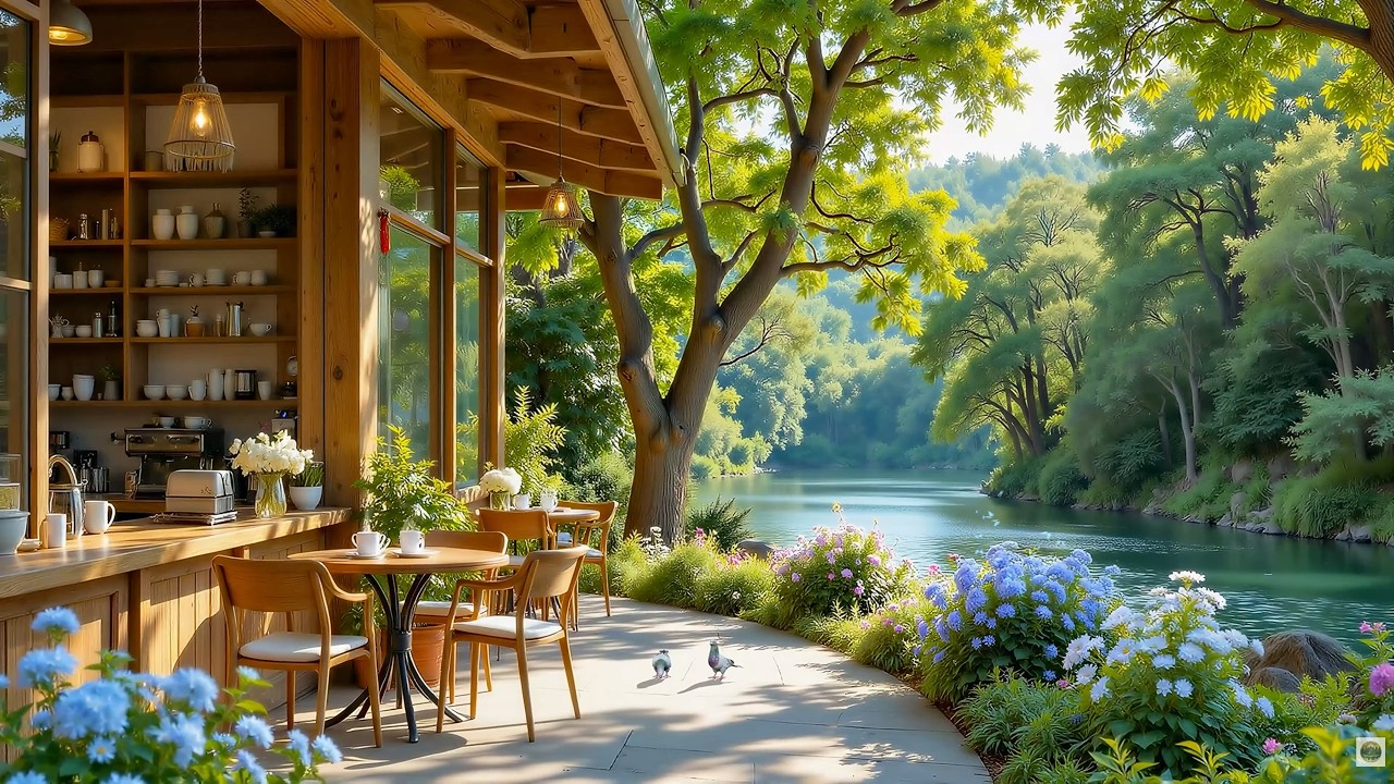 Morning Piano at Garden Cabin Ambience 🎹🌷 Gentle Piano Music & Nature Sounds for Work, Study