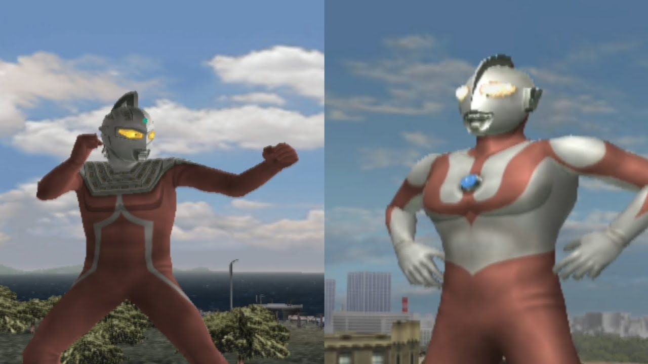 ULTRAMAN FIGHTING EVOLUTION 3~(PLAYSTATION 2)~ULTRASEVEN VS ULTRAMAN(HARD)~VERSUS MODE