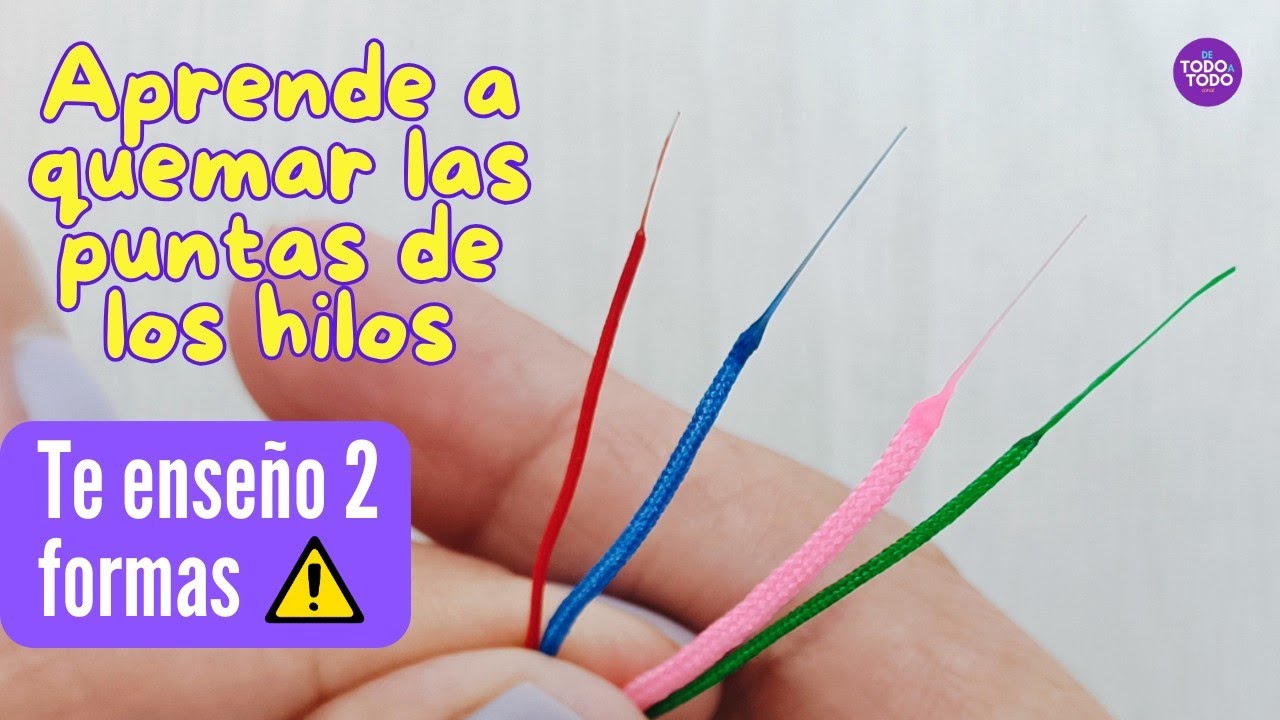 ☑️Tutorial para ADELGAZAR las PUNTAS de los HILOS FÁCILMENTE y sin QUEMARSE ✔️ Explicación.