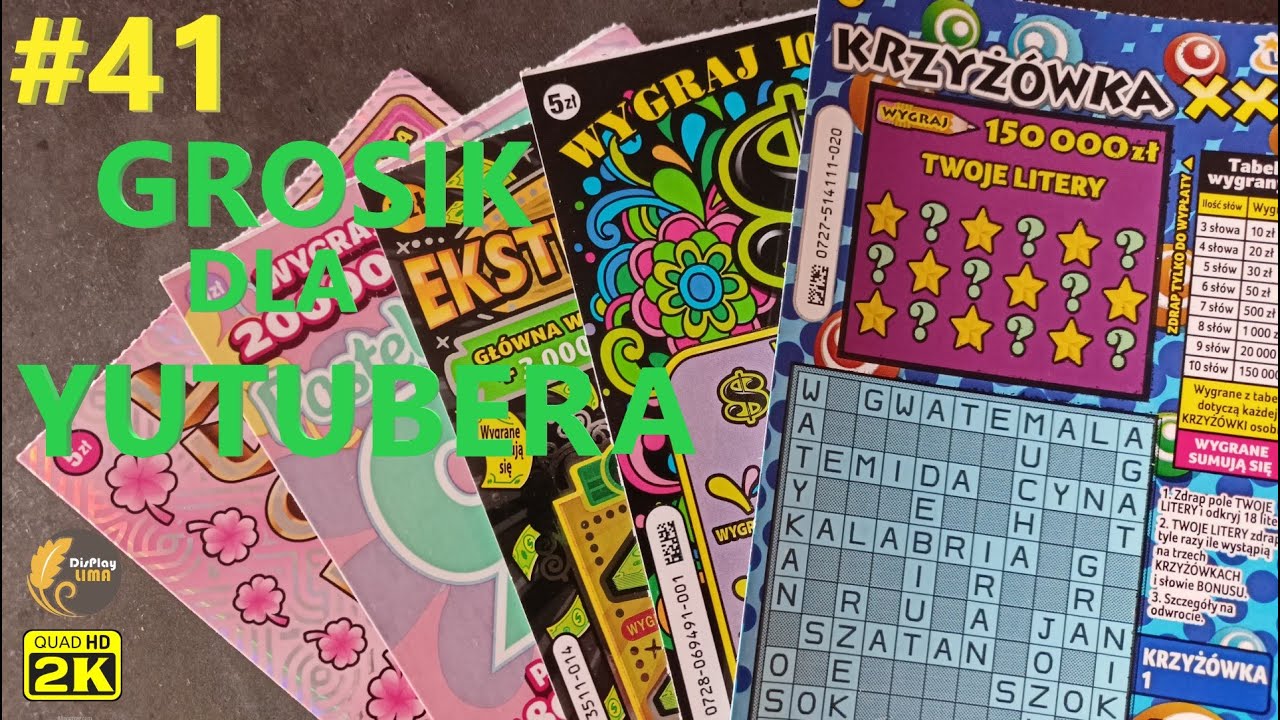 #41 Piękna zdrapeczka krzyżóweczka XXL | mix 3️⃣0️⃣zł 🔞💰 ZDRAPKI LOTTO - GROSIK dla Yutubera !!