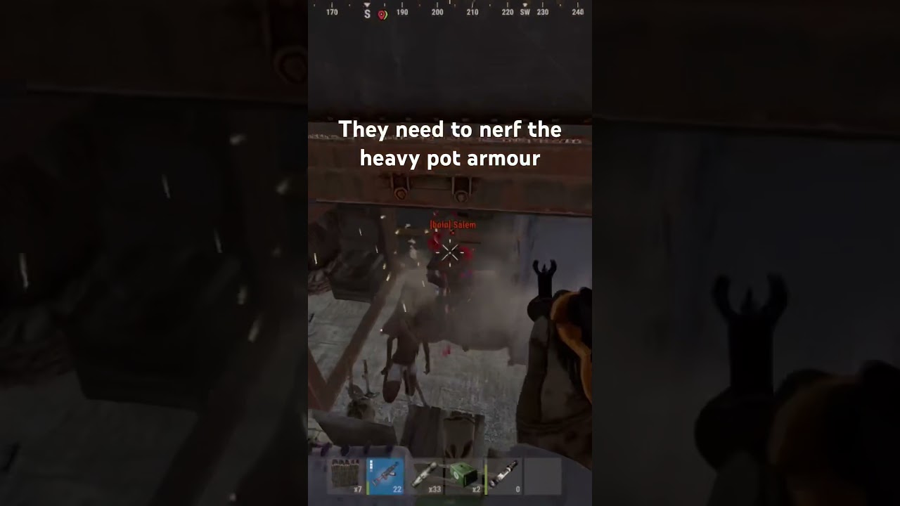They need to need heavy pot armour do you agree?? #rust #playrust #gaming #rustgame #apexlegend