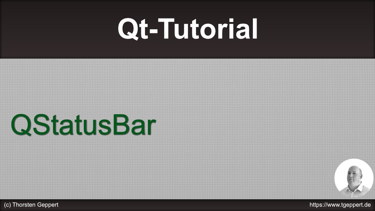 Qt Tutorial 042: QStatusBar