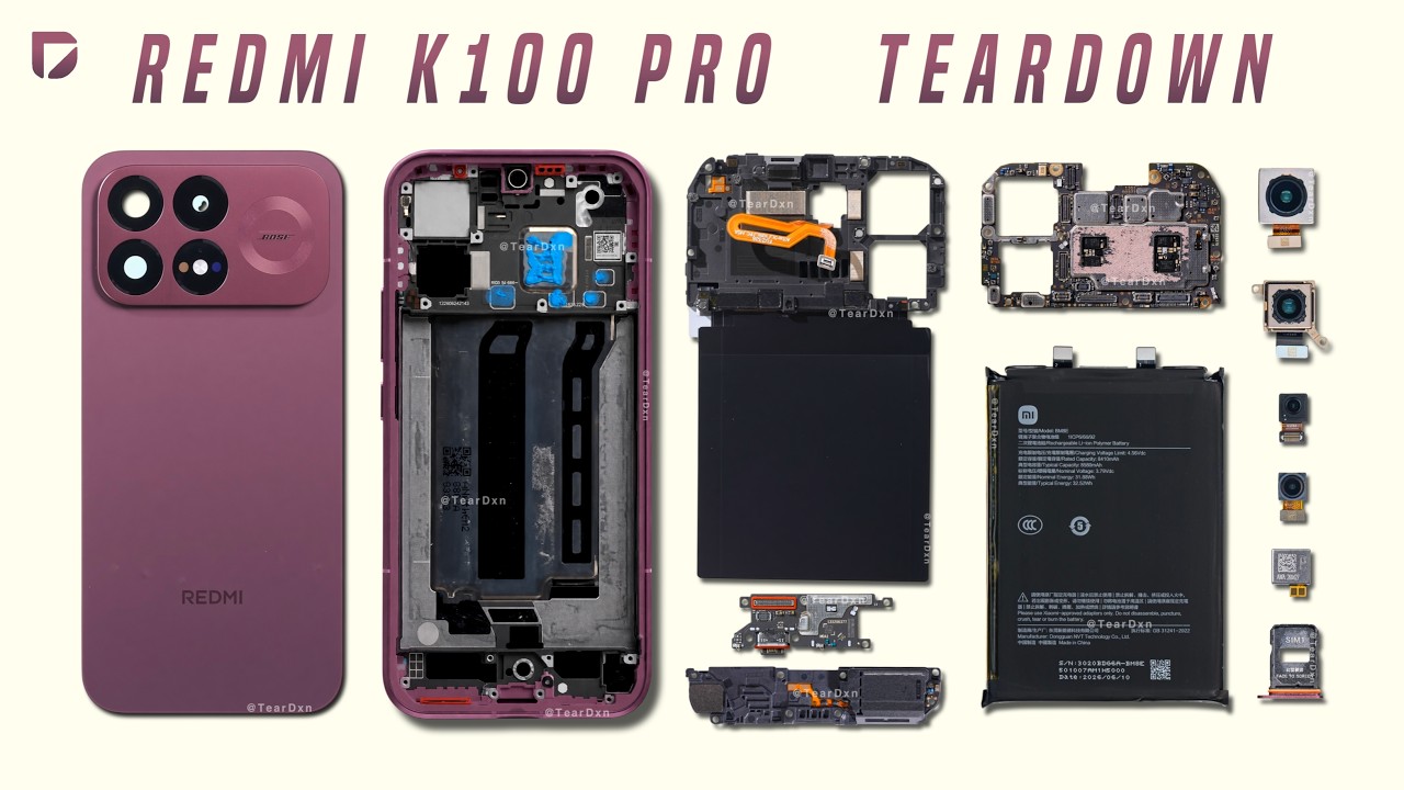 Redmi K100 Pro TEARDOWN - See What's Inside this Phone | Complete Disassembly!