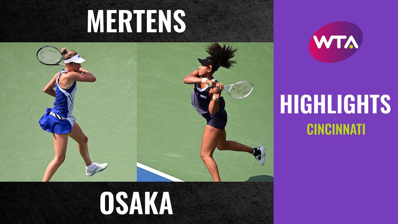 Elise Mertens vs. Naomi Osaka | 2020 Cincinnati Semifinal | WTA Highlights