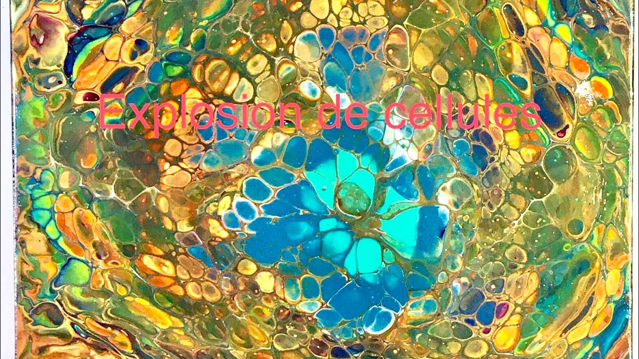Coul&eacute;e acrylique #entonnoir#explosion de cellules