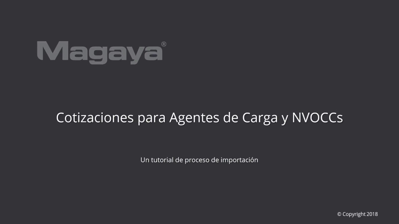 Cotizaciones: Descripción general de los procesos de importación en Magaya